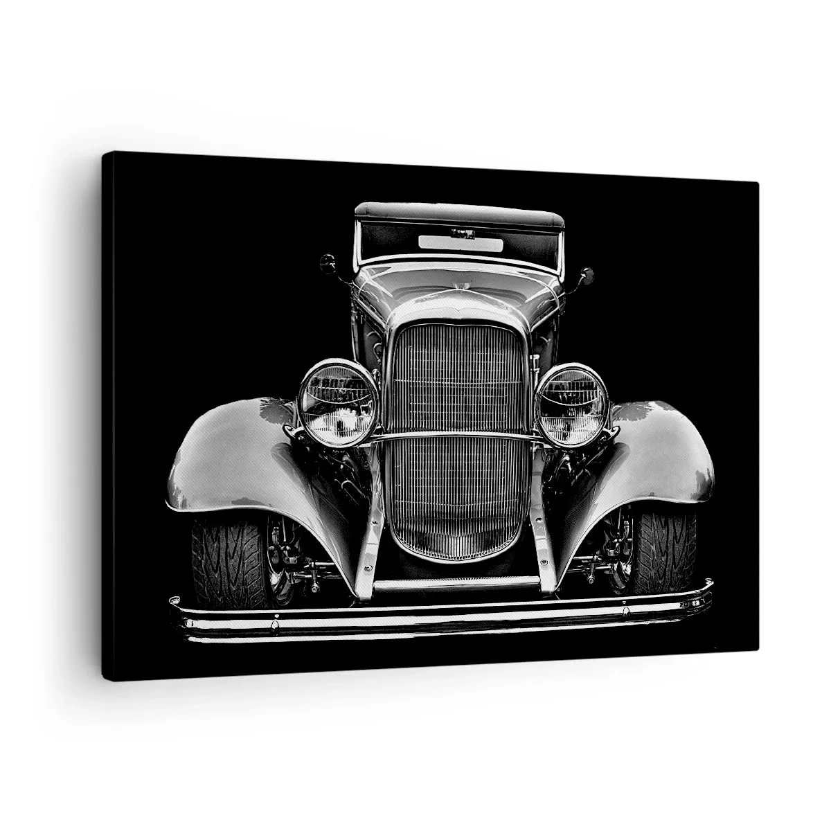 Obraz na plátne - Veterán v čiernej a bielej farbe - 70x50cm - Naozajstný gentleman - Moderná nástenná dekorácia do obývacej izby a spálne ARTTOR