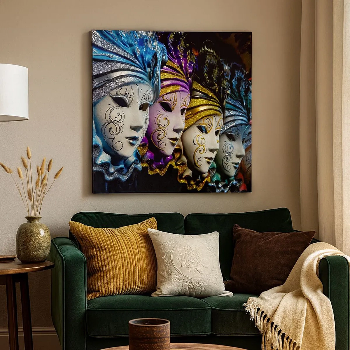 Obraz na plátne - Tajomstvo v zlatej a v striebornej - 30x30 cm