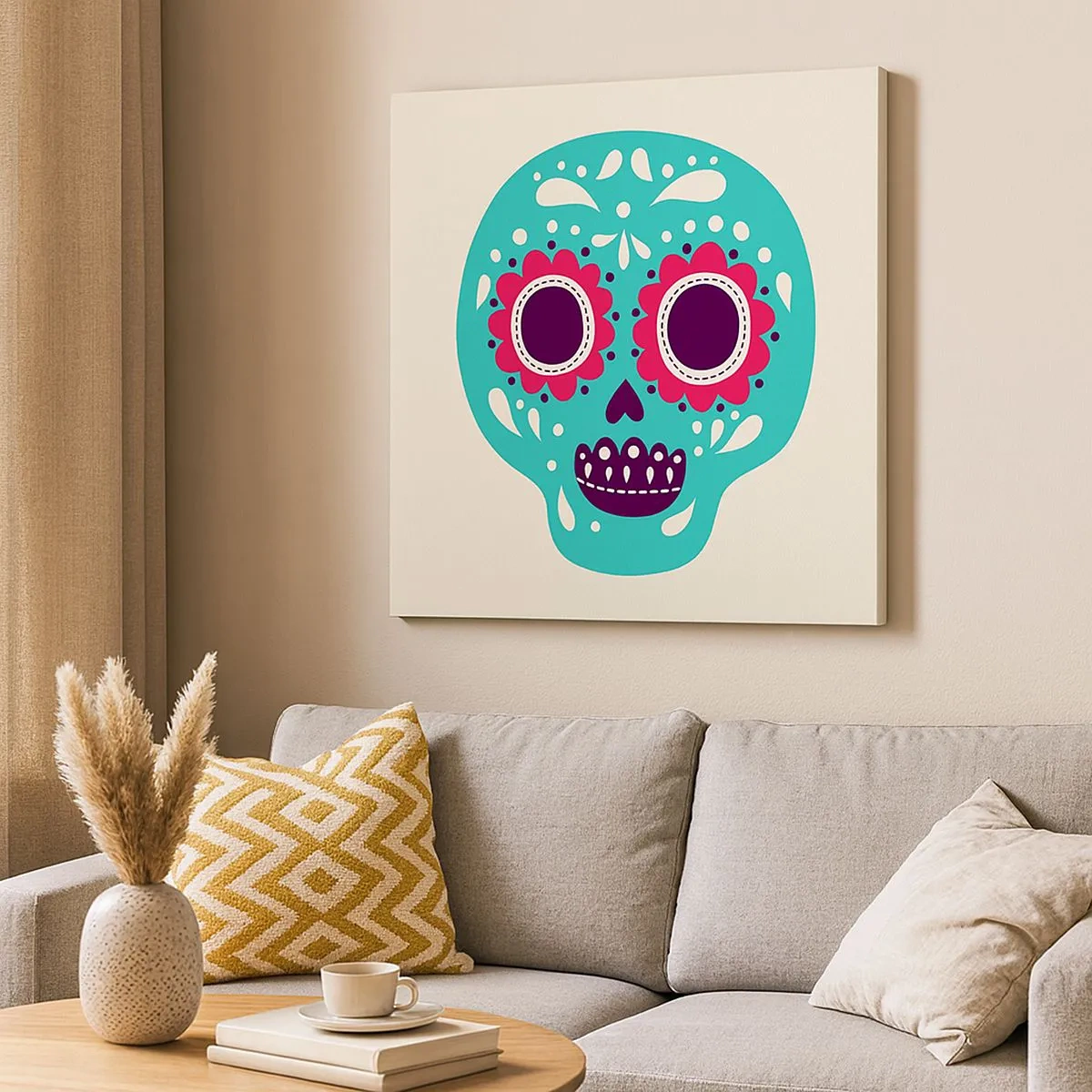 Obraz na plátne - Život – zábava až do smrti - 30x30 cm