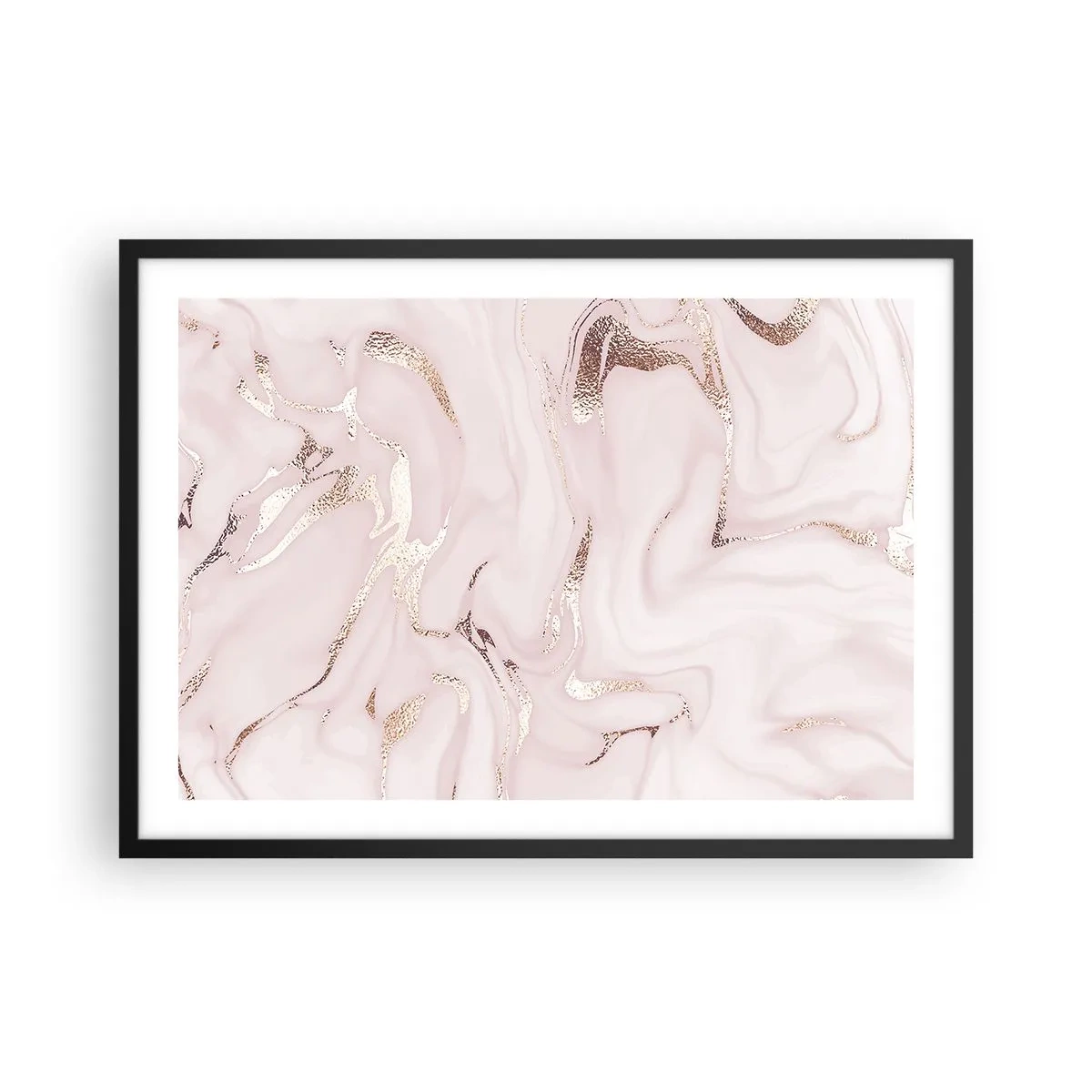 Plagát v čiernom ráme - V ružovom šialenstve - 70x50 cm