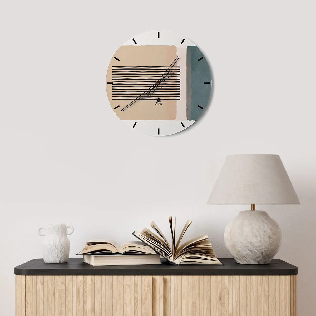 Nástenné hodiny - Kvety v anglickom štýle v odtieňoch bielej, ružovej a fialovej - 30x30cm - Všetko v poriadku - Moderná nástenná dekorácia do obývacej izby, kuchyne a spálne ARTTOR