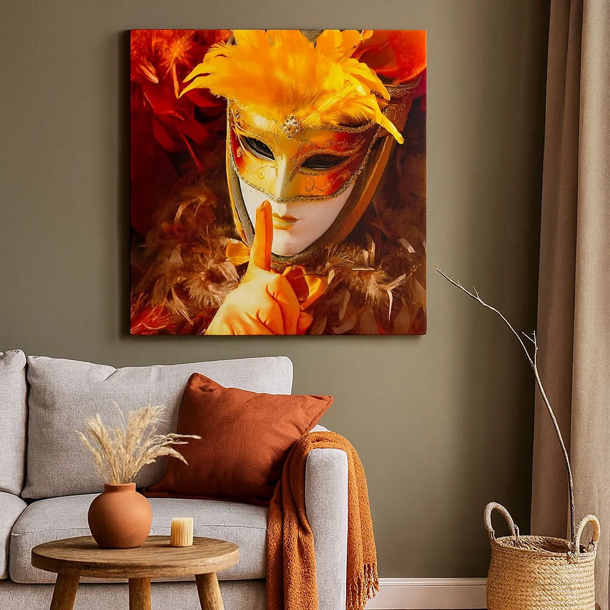 Obraz na plátne - Tajomstvo je časťou hry - 30x30 cm